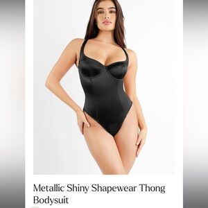 Popilush Shiny Shapewear Thong bodysuit size 3XL